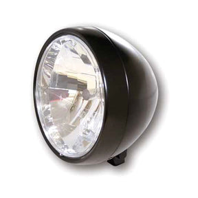 Randall, 6 1/2" H4 Headlamp. Bottom Mount. Satin Black Mcs