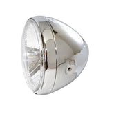 Reno Ii 7" H4 Headlamp. With Halo Ring. Chrome Headlamps Mcs