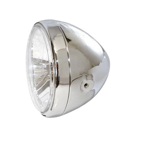 Reno Ii 7" H4 Headlamp. With Halo Ring. Chrome Headlamps Mcs