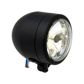 Single 4" H4 Position Light. Black Headlamps Mcs