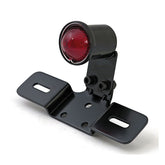Old School Led Taillight, Type 3. Black. Red Lens Taillights Mcs