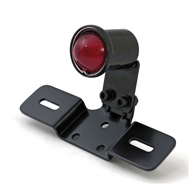 Old School Led Taillight, Type 3. Black. Red Lens Taillights Mcs