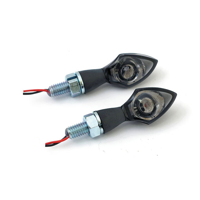 Pen Head Led Turn Signals Black/Smoke Lens Turn Signals Mcs