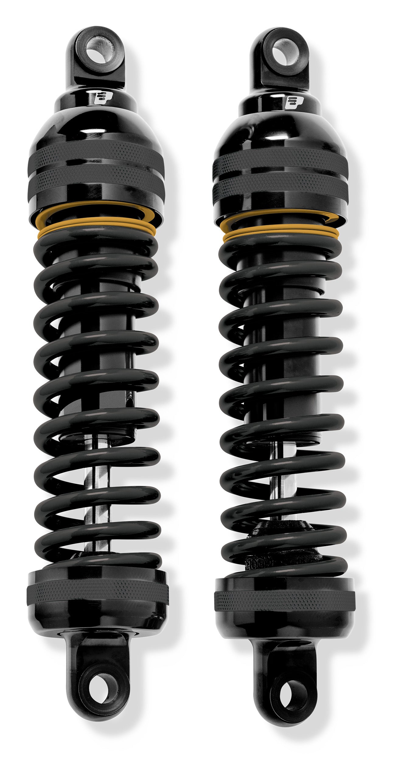 944 Elite Ultra Touring Series Rear Shocks, Black & Gold - Touring Rear Shocks Progressive Suspension