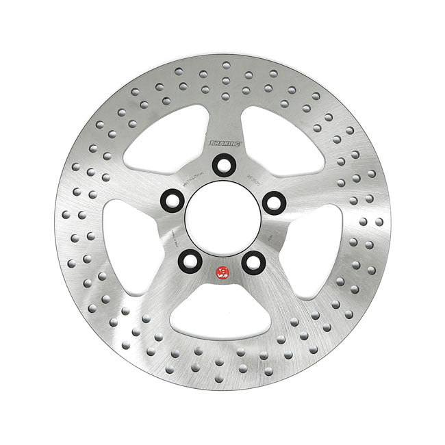 Braking solid drilled brake rotor 260mm, rear Brake Rotors Braking