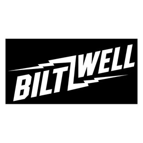 Biltwell Bolt sticker white 9" Stickers Biltwell