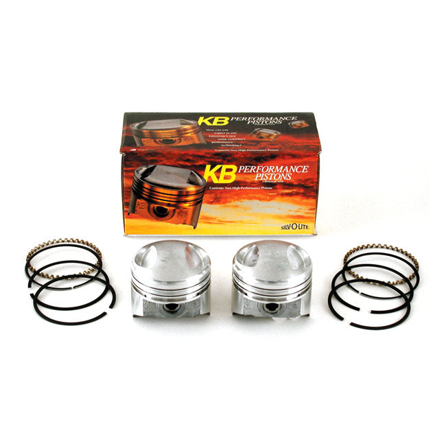 Kb Performance, 1340cc Shovel Pop Up Piston Kit. +.005" Pistons And Rings Kits Kb Performance Piston