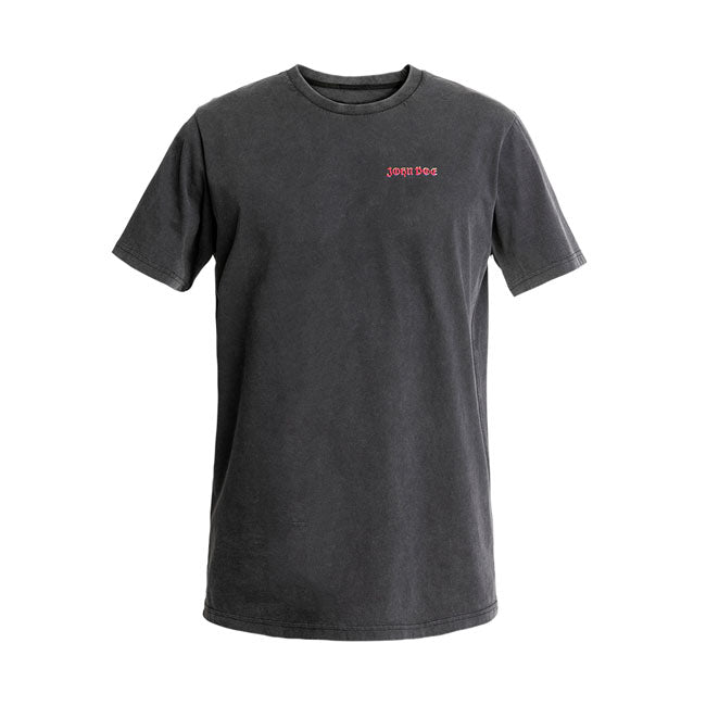 John Doe Snake on Fire T-shirt fade out black T-Shirt John Doe