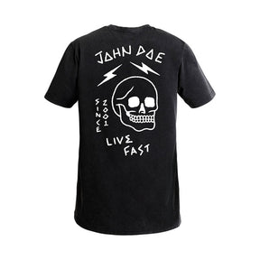 John Doe Live fast Skull T-shirt black T-Shirt John Doe