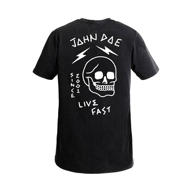 John Doe Live fast Skull T-shirt black T-Shirt John Doe
