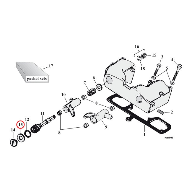 Washer, Rocker Shaft Rocker Shaft Washers Mcs