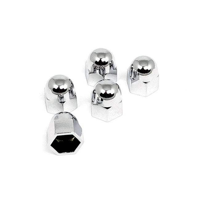 Chrome Acorn Push On Cover Bolt Covers Usa Sizes Gardner Westcott