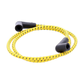 Universal 40" Spark Plug Wire Set. Cotton Cloth Yellow/Black Spark Plug Wires Mcs