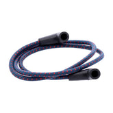 Universal 40" Spark Plug Wire Set. Cotton Cloth Blue/Red Spark Plug Wires Mcs