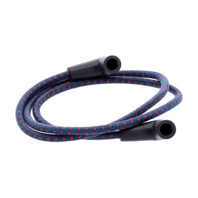 Universal 40" Spark Plug Wire Set. Cotton Cloth Blue/Red Spark Plug Wires Mcs