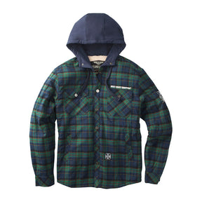 WCC Sherpa lined flannel jacket blue/green JACKETS MALE West Coast Choppers