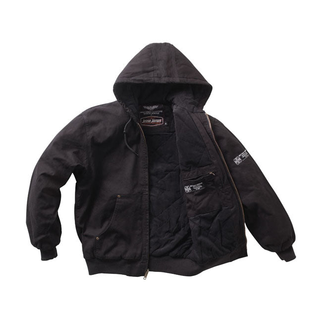 WCC Heavy Duty Canvas Work Jacket, Black Jacket West Coast Choppers