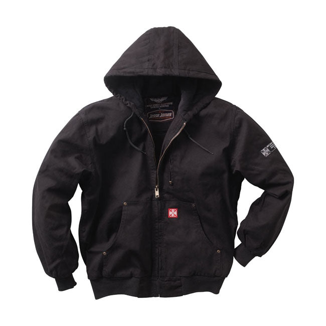 WCC Heavy Duty Canvas Work Jacket, Black Jacket West Coast Choppers