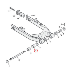 Bushing, Swingarm Swingarms Assy Mcs