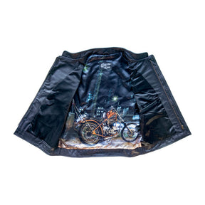 13 1/2 Night Rider Leather Vest Vest 13 And A Half Company