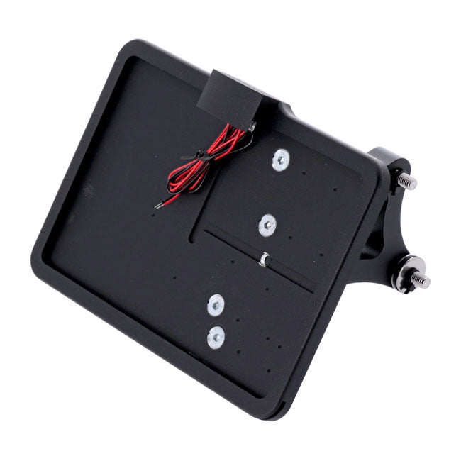 Cpv, ''Slide In'' License Plate Bracket. Side Mount, Black License Plate Brackets Cpv