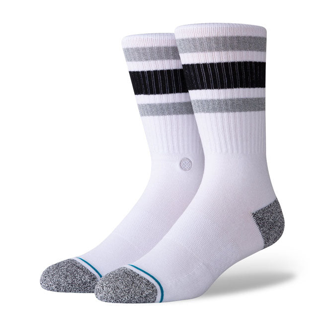 Boyd Crew Sock, White Socks Stance