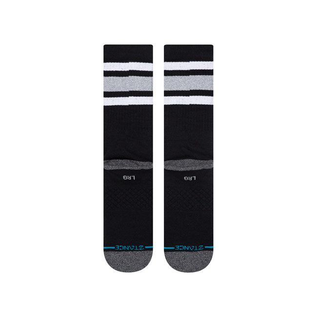 Boyd Crew Sock, Black Socks Stance