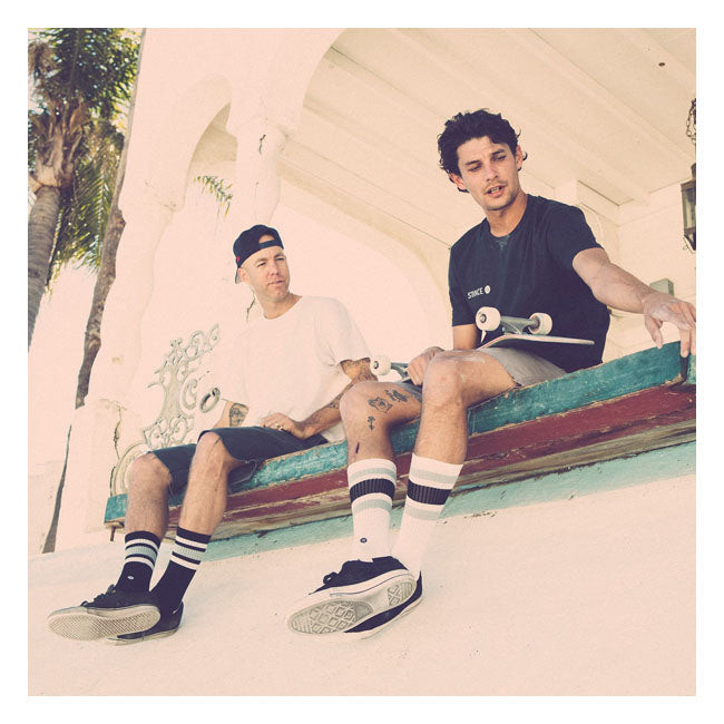 Boyd Crew Sock, Black Socks Stance