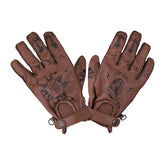 By City Second Skin Gloves, Brown Tattoo Gloves By City XS