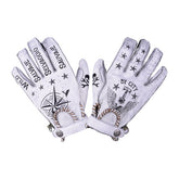 By City Second Skin Gloves, White Tattoo Gloves By City XS