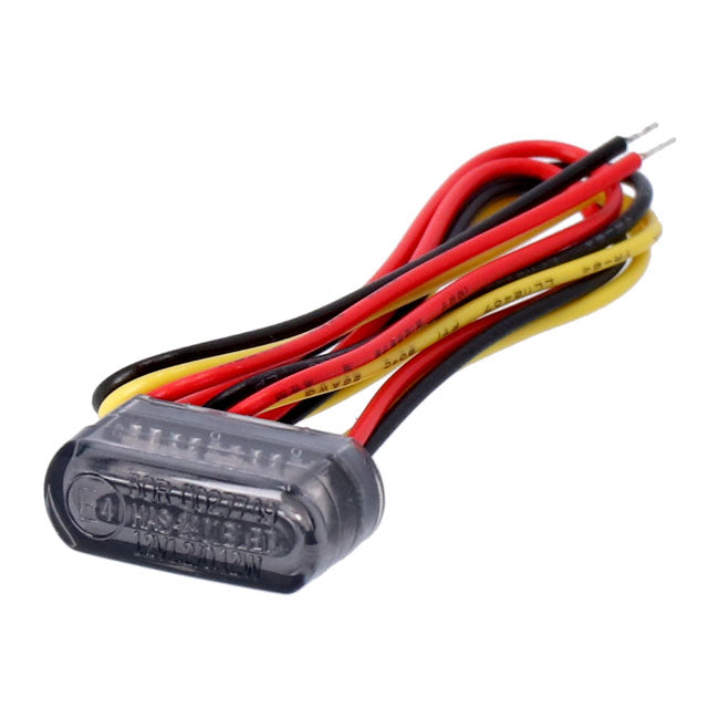 Fastline Led Light, Taillight With Brake Light. Smoke Lens Turn Signals Mcs