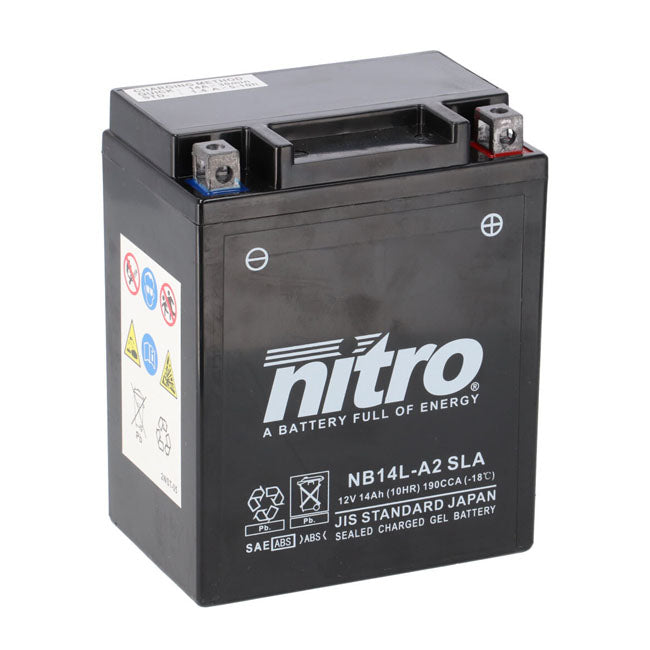 Nitro Sealed Agm Gel Battery Yb14 L A2 Sla Batteries Nitro