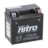 Nitro Sealed Agm Gel Battery Nt5 L Sla Batteries Nitro