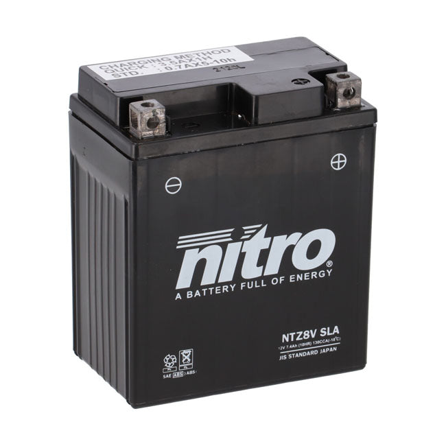 Nitro Sealed Agm Gel Battery Ntz8 V Sla Batteries Nitro