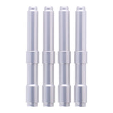 Dippert, 04 Up Xl Shovel Style Pushrod Cover Set. Silver Pushrod Covers Dippert