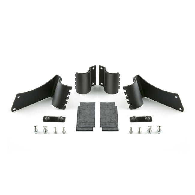 Nc Heavy Duty T Mount Kit, Fork. Black Powdercoated Windshield Mount Kits National Cycle