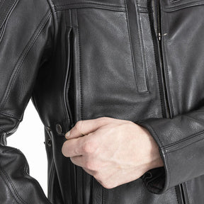 John Doe Technical Leather jacket with XTM black Jackets Male John Doe