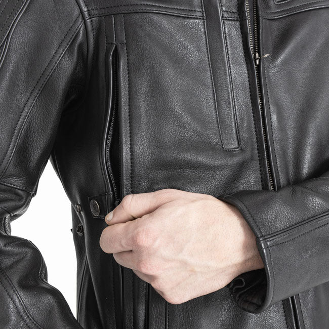 John Doe Technical Leather jacket with XTM black Jackets Male John Doe