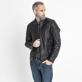 John Doe Technical Leather jacket with XTM black Jackets Male John Doe