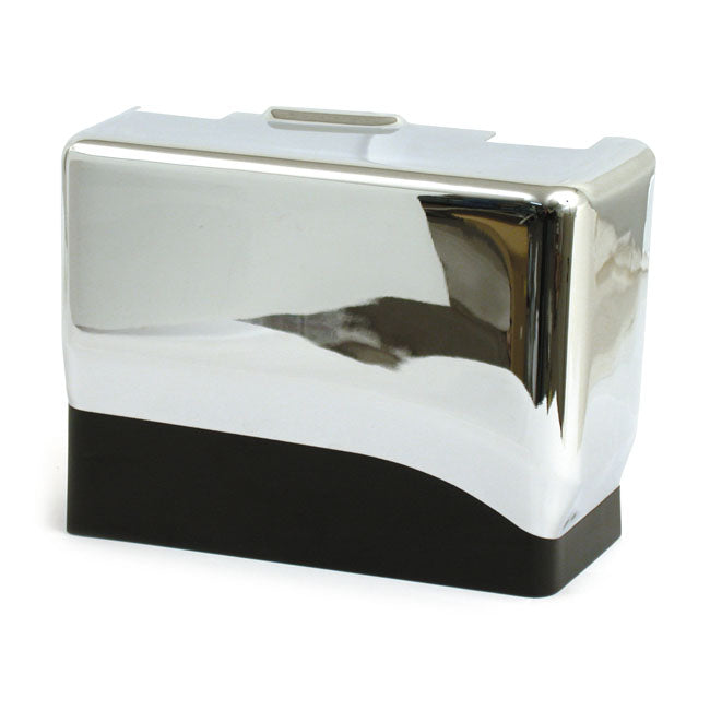 Battery one-piece top/side cover. Chrome Battery Covers Mcs