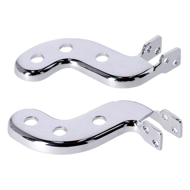 Passenger Foot Peg Bracket Kit. Chrome Footpegs Brackets Mcs