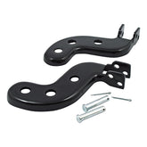Passenger Foot Peg Bracket Kit. Black Footpegs Brackets Mcs