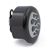C-Round, horn cover. Flame Horn Covers Mcs