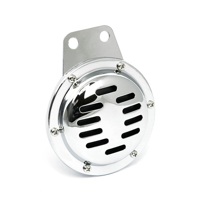 4" Custom Horn. 6 Volt. Horizontal Slotted. Chrome Horns Mcs