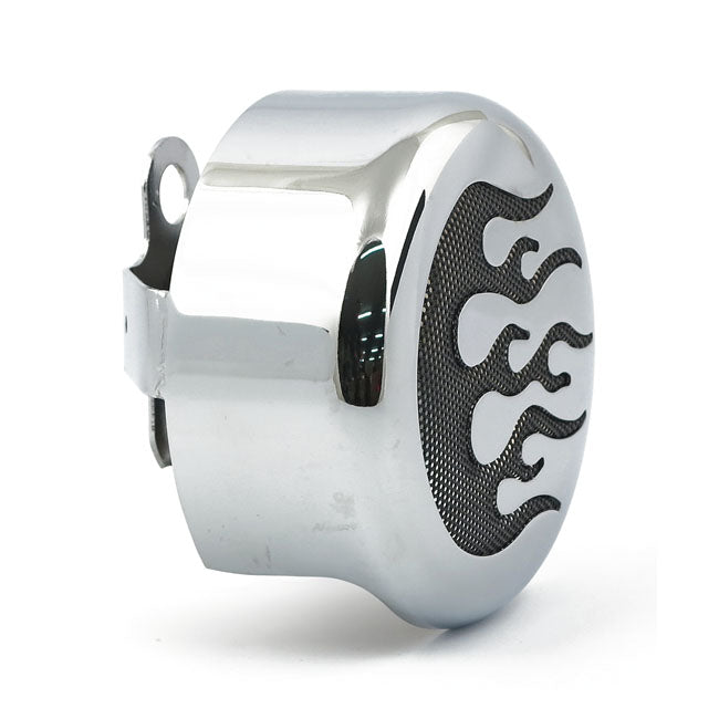 C-Round, horn cover. Flame Horn Covers Mcs