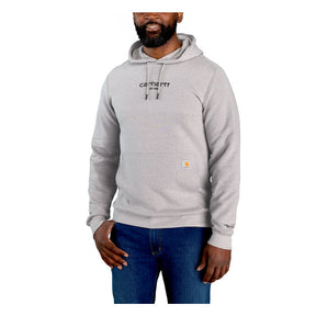 Carhartt Logo graphic hoodie asphalt heather Hoodies Carhartt