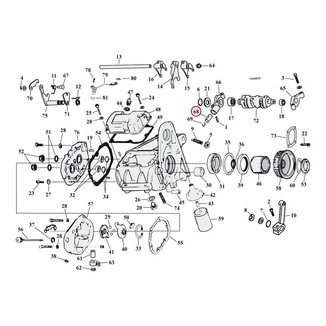 Shifter Cam Follower Transmission Misc Mcs