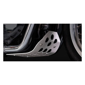 C-Racer, Scrambler engine guard. Silver Skid Plate C Racer