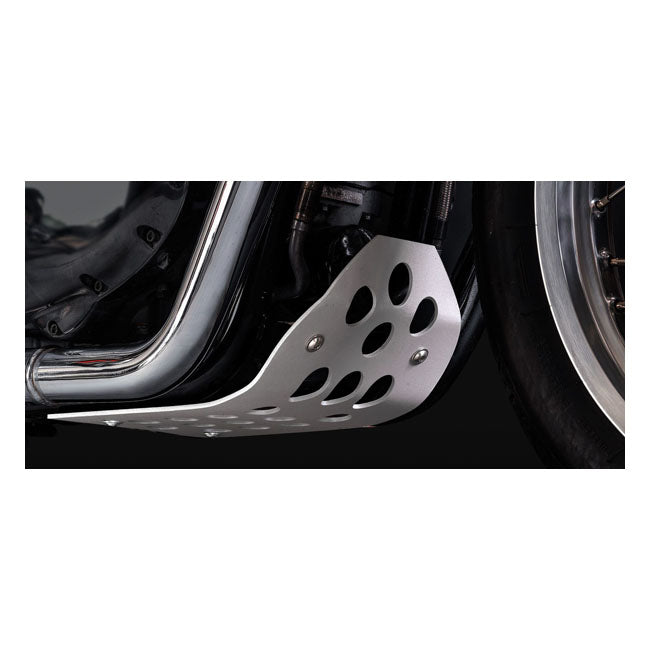 C-Racer, Scrambler engine guard. Silver Skid Plate C Racer
