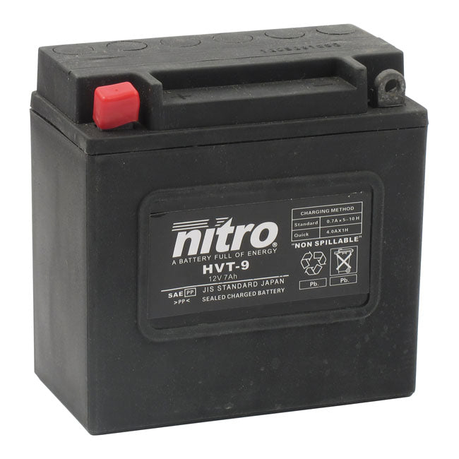 Nitro, Agm Hvt Battery, 7 Ah 12 V Batteries Nitro